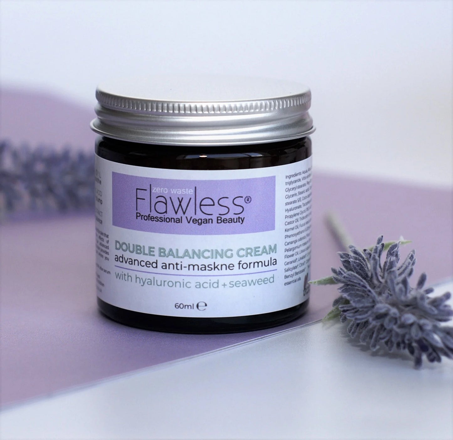 Flawless Vegan Double Balancing Facial Moisturiser with anti mask formula 30ml